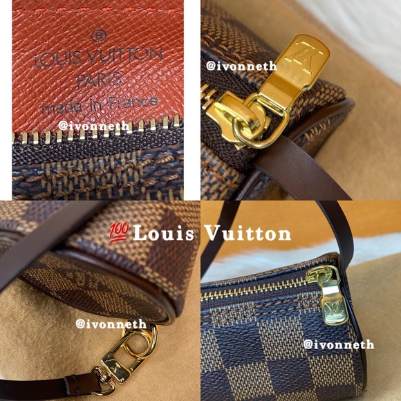 2 BAG SET 2 Louis Vuitton Damier Ebene Papillon 30 Roll Bag and Mini Bag Set - Picture 9 of 15